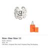 Hermes Chaine D'Ancre 925 Sterling Silver Rings Women's H109506B-000