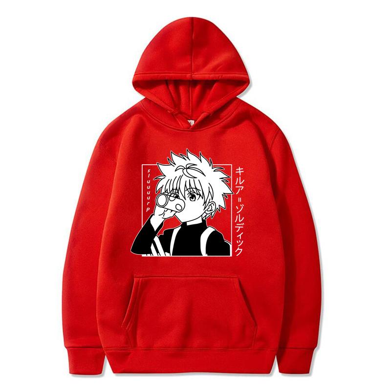 Hunter X Hunter Hoodies Anime Unisexga HxH Killua Print Streetwear Unisex Women Casual Fashion Oversized Sweatshirts Hoodie Tracksuits