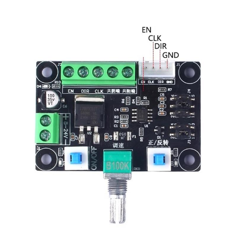 Stepper Motor Speed Controller Module 24V 12V Compatible Three Frequency PWM Pulse Generator Forward Reverse Function