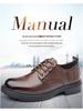 Ovigz Yadan Style Men's Premium Breathable Leather Business Shoes - Soft, Non-slip Sole.