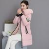Women Winter Outwear Korean Big Fur Collar Down Cotton Parka Women Slim Mid-Long Fashion Overcoat Warm Thick Wadded Jacket Coat