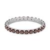 Garnet Full Eternity Ring - 925 Sterling Silver