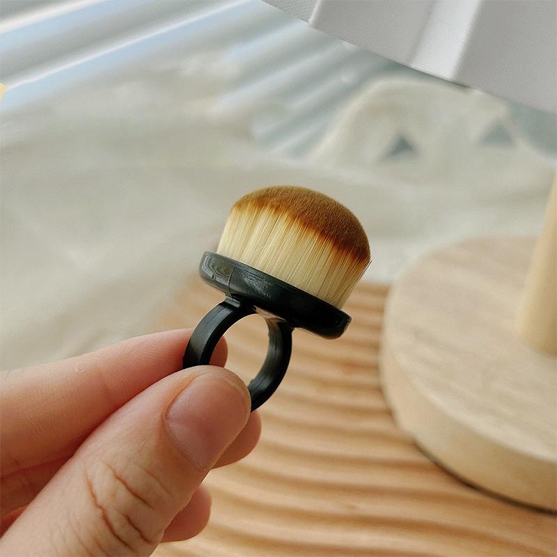 

Лак для ногтей Чистая кисть Кольцо Мягкий ворс Удаление пыли Овальная Гель Удаление пыли Макияж Кольцеобразная кисть Скрабирование Инструменты для ногтей чёрный