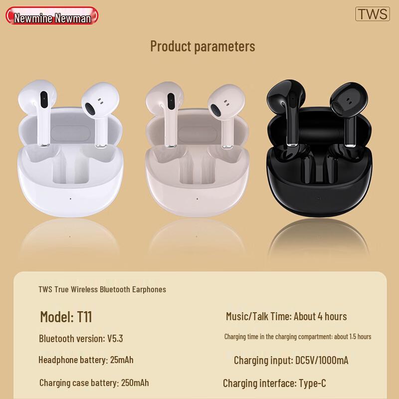 Newmine T11 TWS Sports Bluetooth Earbuds