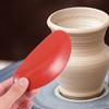 Hand-made Soft Special Tools Red Pottery Clay Scraper Sculpture Shaping Tools Ceramic Clay Trimming
