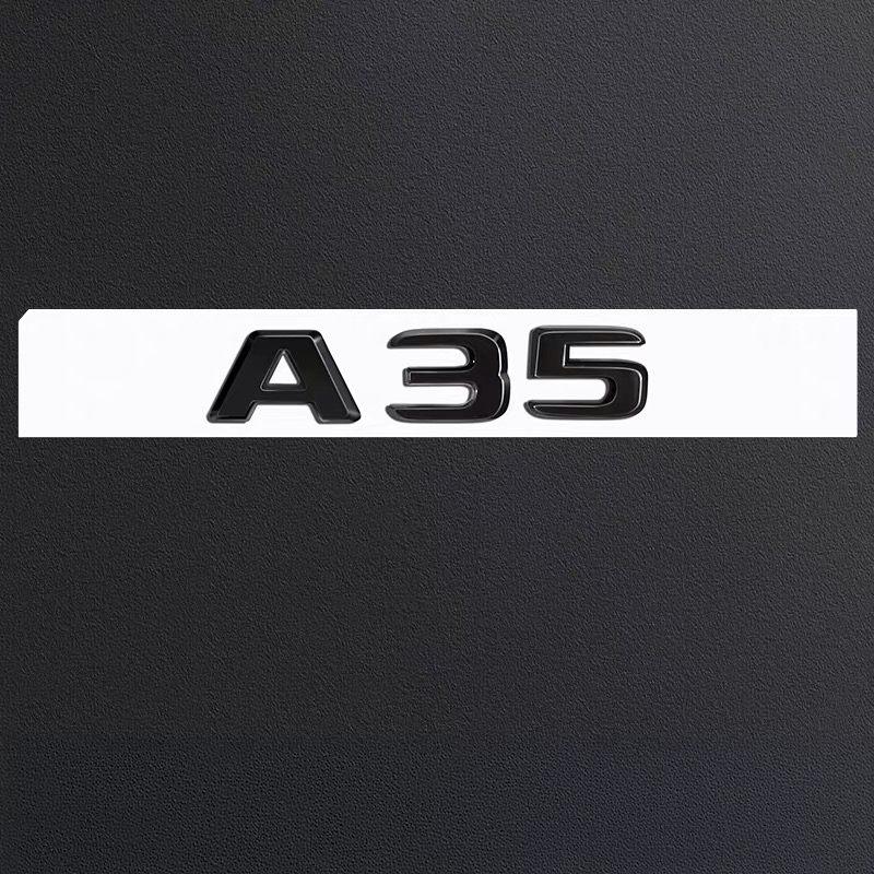 Glossy Black A Class A35 A45 V8 BITURBO TURBO 4MATIC+ Fender Trunk Tailgate Emblem Rear Badge for W176 W177