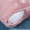 Vánoční pouzdro na polštář Hot ražba na skrytý zip omyvatelný elegantní 43x43cm sněhové vločky flitry Vánoční ozdobný povlak na polštář pro domácí kancelář