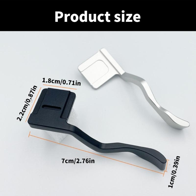 Aluminum Alloy Thumb Rest Thumb Up Hot Shoe Grip Comfort For GR1 Cameras Enahnces Stability