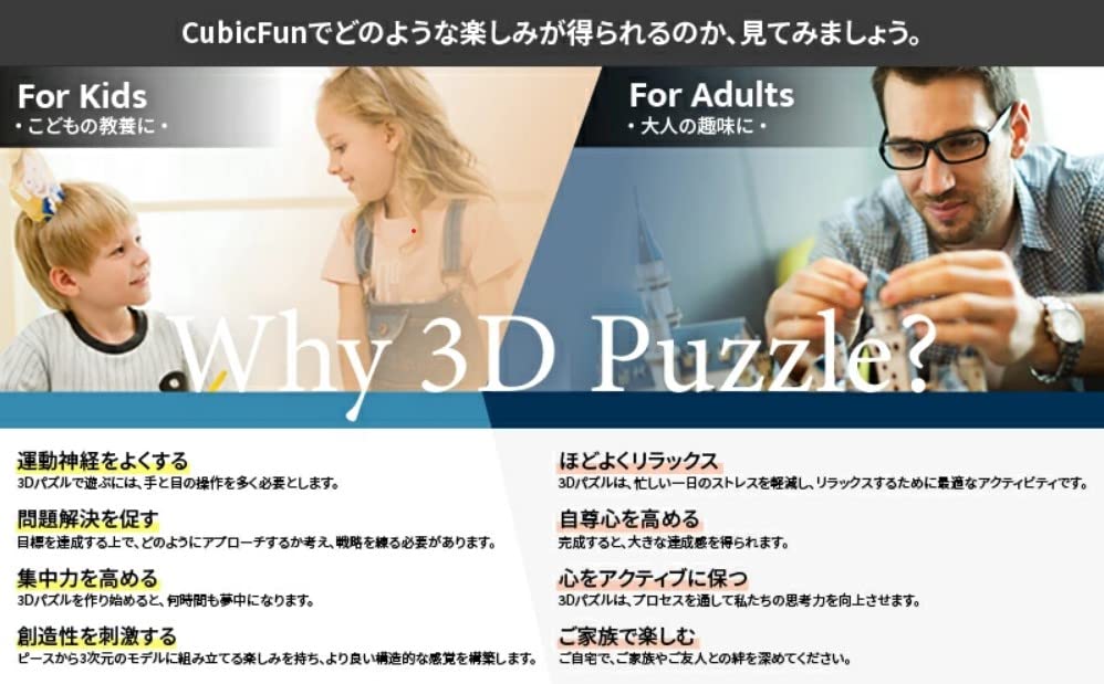 ASSYME Ventilator Cubic Puzzle 3D Craft Fără Lipici sau Unelte MC254h Kit, Necesar, Paris,