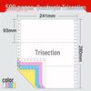 Huqiu Multi-part Dot Matrix Printer Paper: Two to Five Parts, Two to Four Folds, 500 Sheets