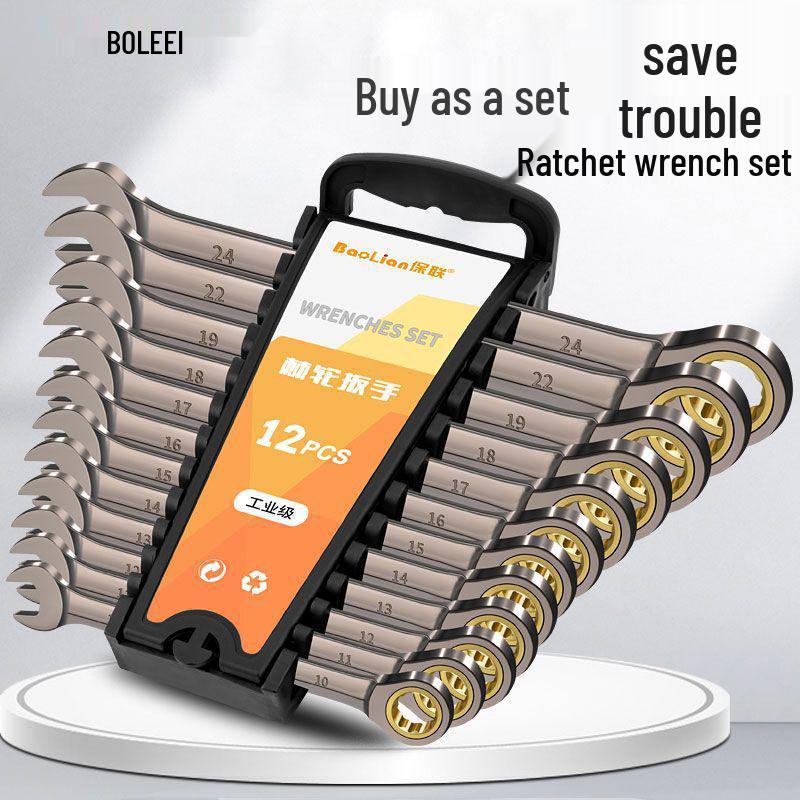 Compact Multifunctional Torx Ratchet Wrench Set