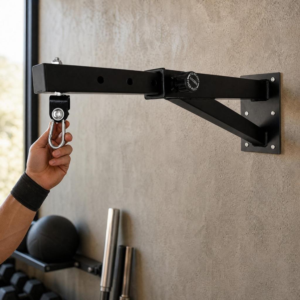 Triangular Support Heavy Bag Wall Mount Heavy-Duty for Garage, Home Gym Users