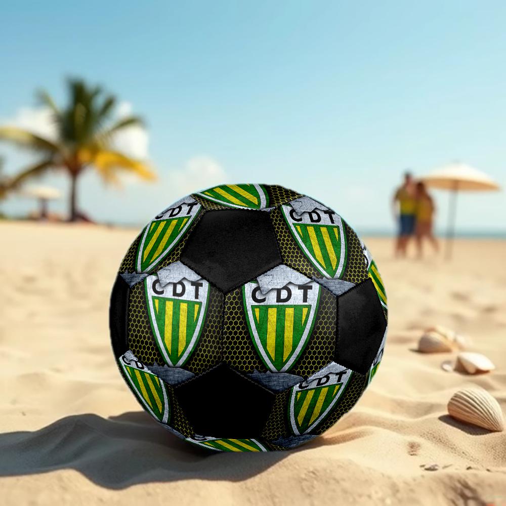 SIZE 5 CD Tondela Soccer Ball Colorful All Ages Machine Stitched PVC Competition Ready Durable High-Bounce
