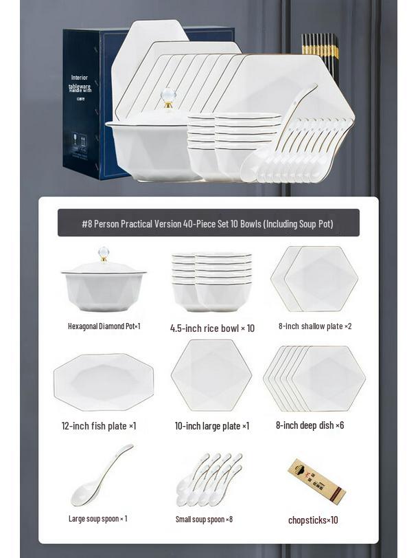 Mode Lanka Crystal Dinnerware Set