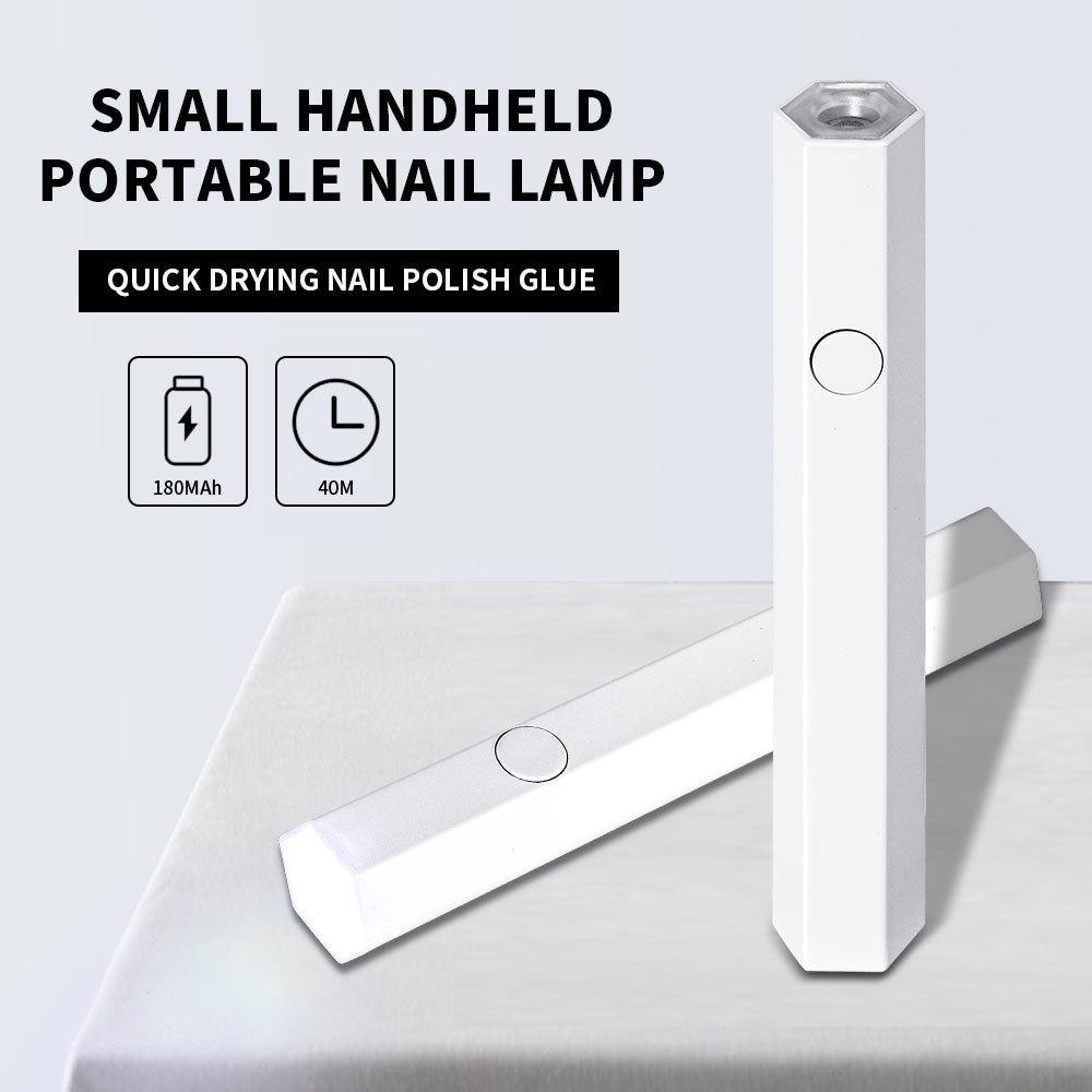 

Quick-Dry Nail Lamp with 6 LED Beads for Gel Polish Curing помаранчевий