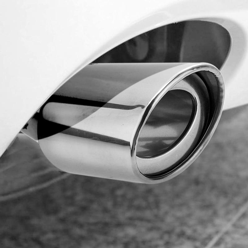 1.5-2.25 Inch(3.81cm-5.7cm) Adjustable Inlet Exhaust Tips, Bolt-On Design Chrome Plated Stainless Steel Exhaust Tailpipe Tips