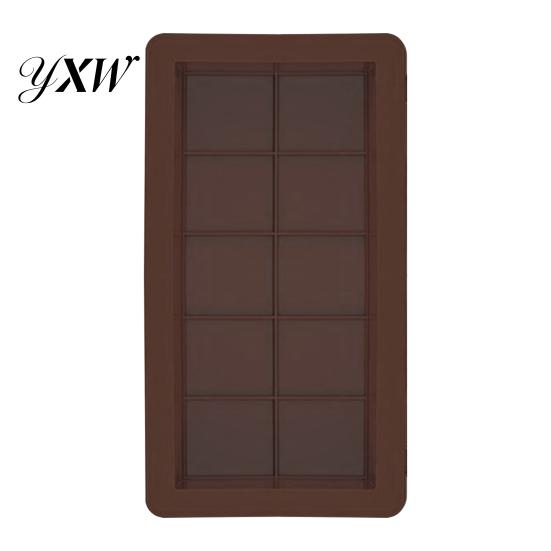 Silicone Candy Mold 1/2Pcs Large Deep Chocolate Molds for Stuffed Bars Stain Resistant BPA-Free Easy to Clean High Temp Tolerance Homemade Making