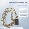 Anti Pry High Security Chain Lock Hardened Quenched Steel Waterproof Rust Proof Ideal for Bike Motorcycle Parking Protection