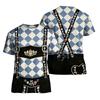 Men’s Oktoberfest Vintage Pattern Short Sleeve T Shirt Loose Fit Casual Summer Daily Top Retro Printed Design