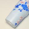 Flower-Shaped Outdoor Portable Insulated Cup, Double-Layer Vacuum Car Cup, Large Capacity with Straw, Portable Ice Cream Cup