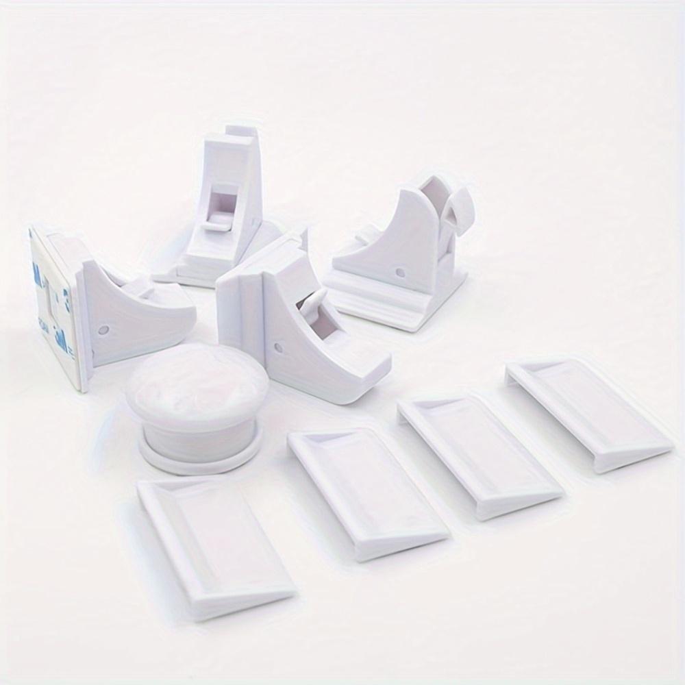 2/4 Locks + 1 Key, Child-Proof Magnetic Locks for Cabinets And Drawers, Invisible Multifunctional Locks.