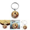 Heart Jesus Design Glass Alloy Key Holder With Modern Style For Party And Festival Gifts
