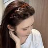 U-Shaped Fashion Tooth Hair Comb Headband for Women - Reversible Korean Style High Cranium Headbands with Teeth for Teen Girls