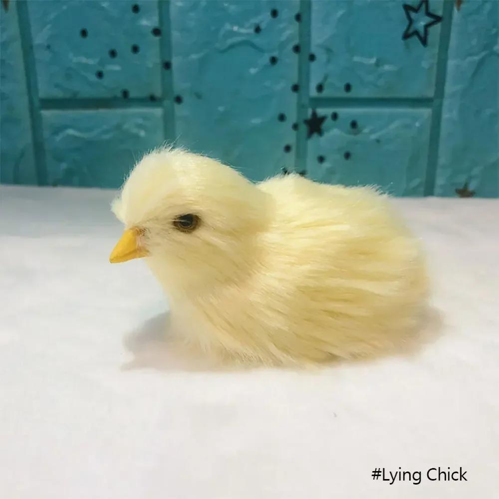 Simulazione Pulcino Coniglio Peluche Giocattolo Bambini Cognizione Pollo Modello Figurina Realistico Animale Peloso Bambola Pollo Regalo di Pasqua