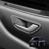 Car Carbon/Wood Style Inner Door Handle Bowl Frame Cover ABS Plastic For Hyundai Staria -2026 LHD/RHD Interior Accessories