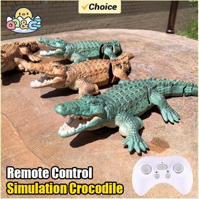 Rc Crocodile Remote Control Boat Electric Simulation Radio Control  Machine Toys  Children's Water Pool Outdoor Toys for Boys
