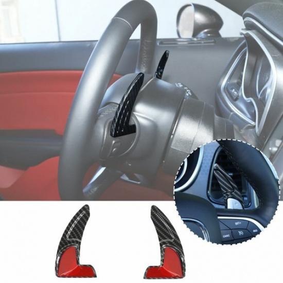 Carbon Fiber Steering Wheel Shift Paddle Shifter Cover For Charger/Challenger