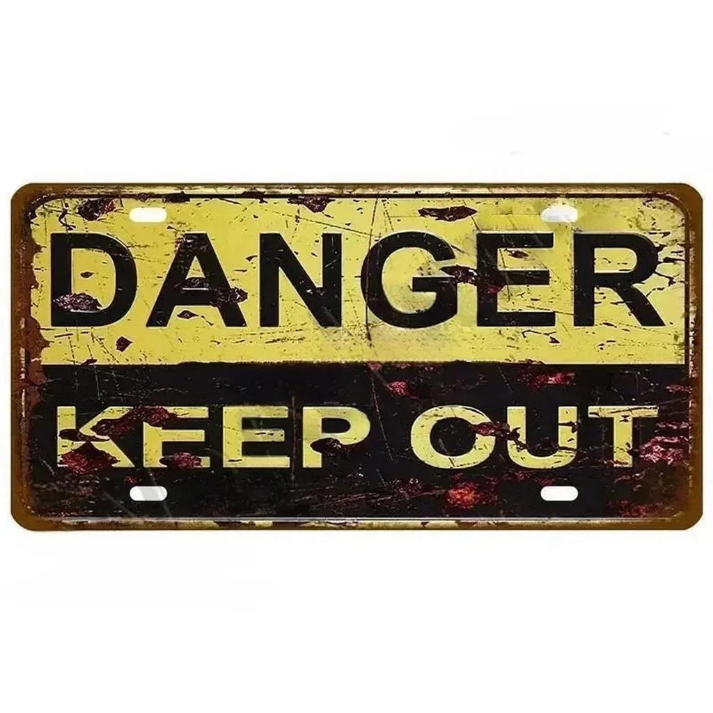 No Smoking Caution Signs: Metal Aluminum Vintage Decor for Garage & Clubs