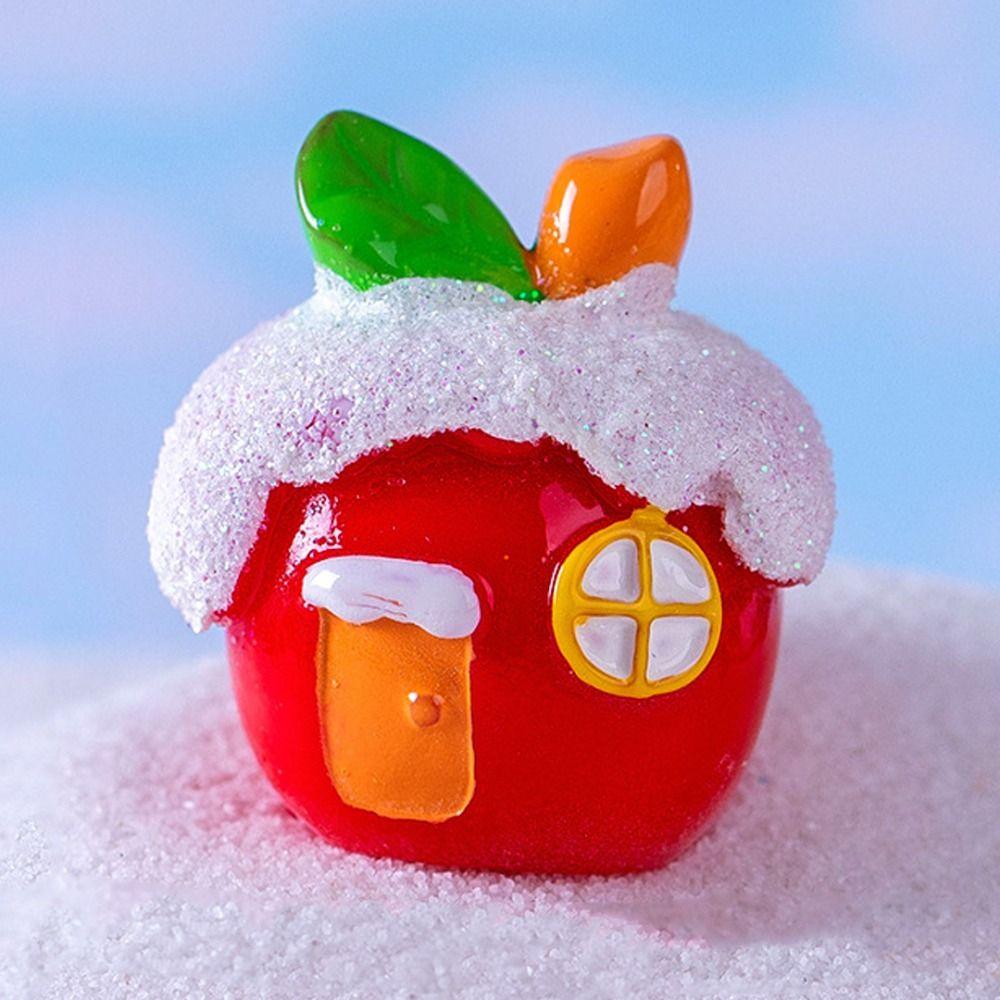 Mini Weihnachtsfiguren Weihnachtsmann Schlitten Haus Weihnachtsbaum Miniatur Nippes Feengarten Puppenhaus Ornament