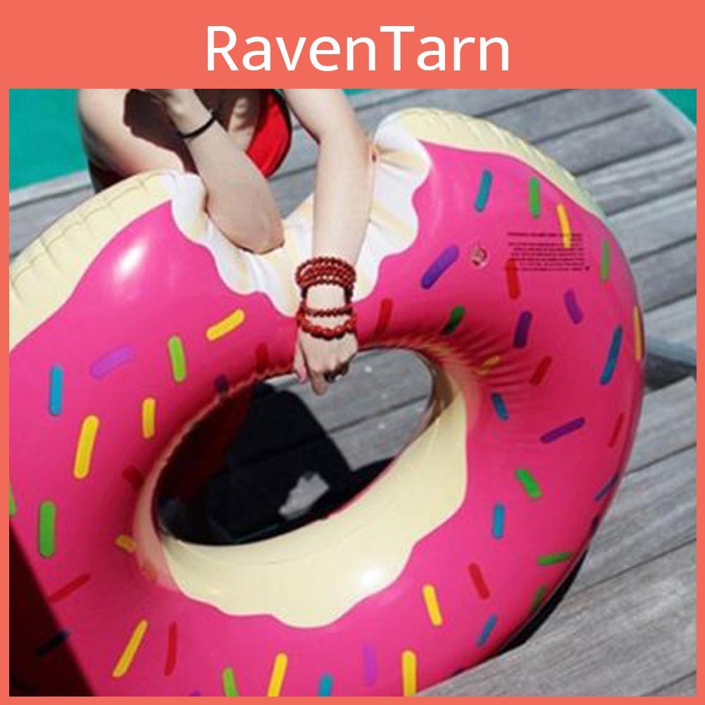 Kids Swim Ring With Ecofriendly Pvc And Large Doughnut Pattern For Pool Activities