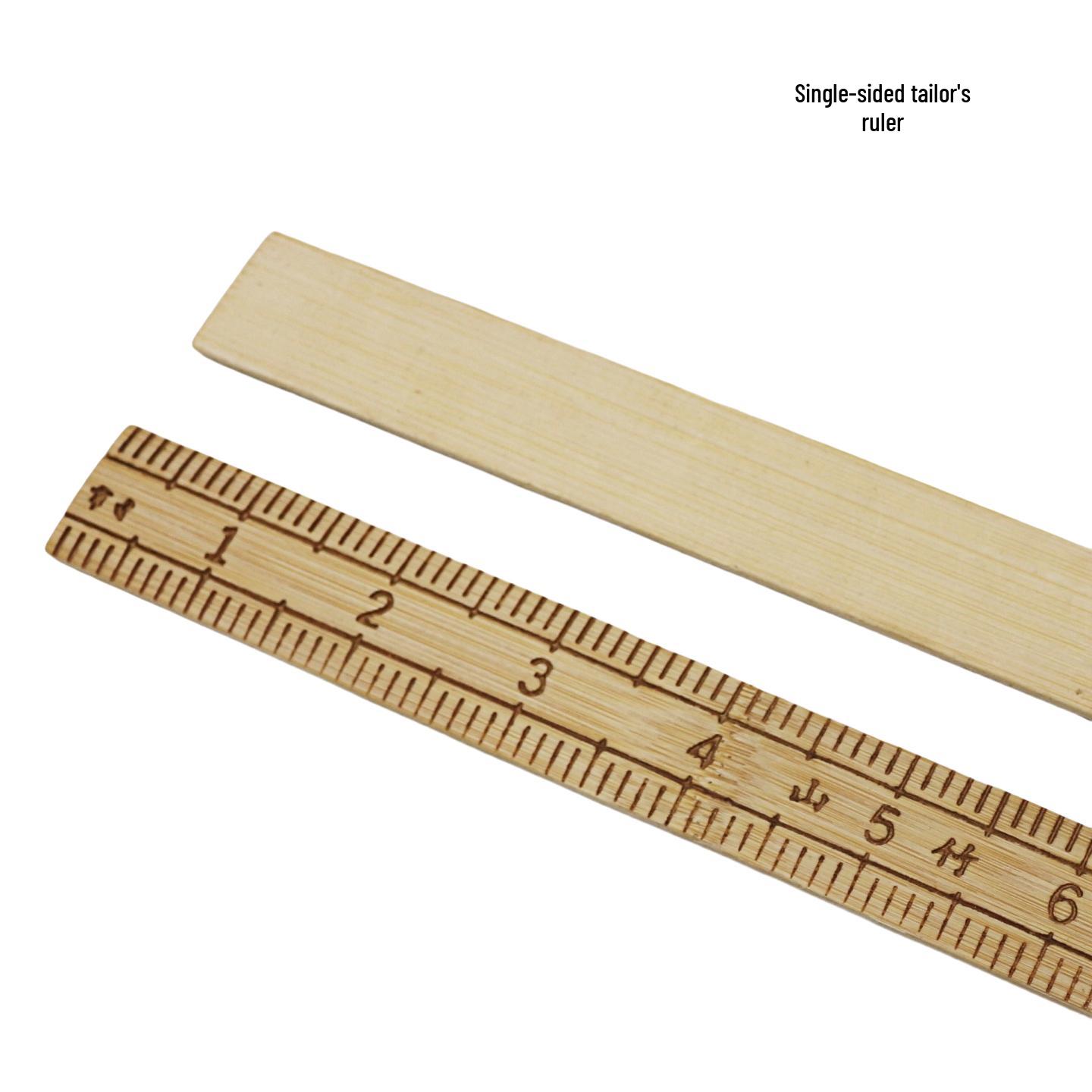 

Bamboo Tailor Ruler & Chalk Set - Tailoring Tools