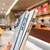 Luxury Square Plating Love Heart Phone Case For iPhone 13 12 Mini 11 Pro Max X XR XS Candy Bnmper On 7 8 Plus SE  Soft Cover