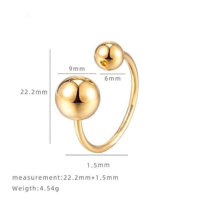 Mingea de Grădină Personalizată Vine și Pleacă, Inel Tendință Stil Minimalist Design Nișă Inel Deschis Femei Oțel Titan