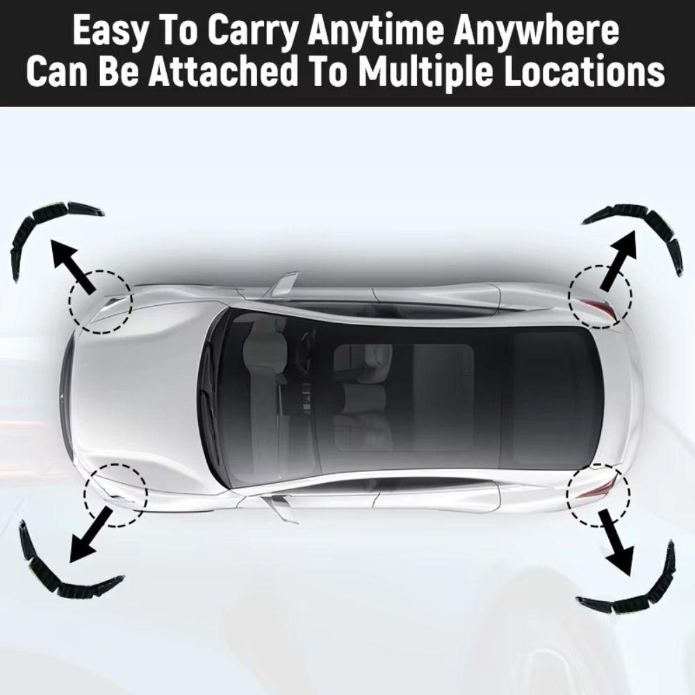 2Pcs TPU Material Car Anti-Collision Patch Self-Adhesive Auto Door Edge Guards Auto Accessories