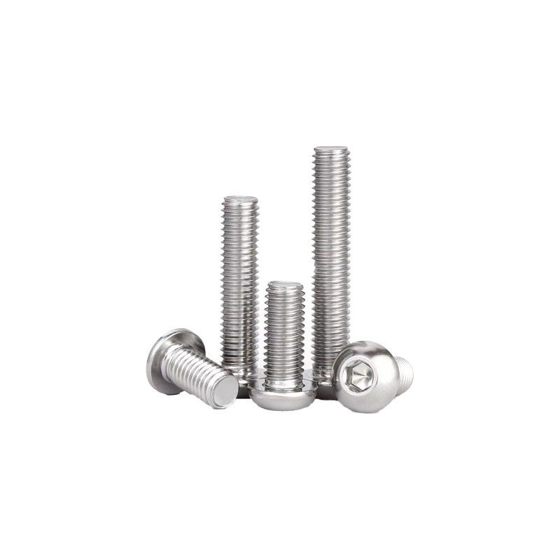 304 Stainless Steel Pan, Half, and Round Head Hexagon Screws (M2-M12)