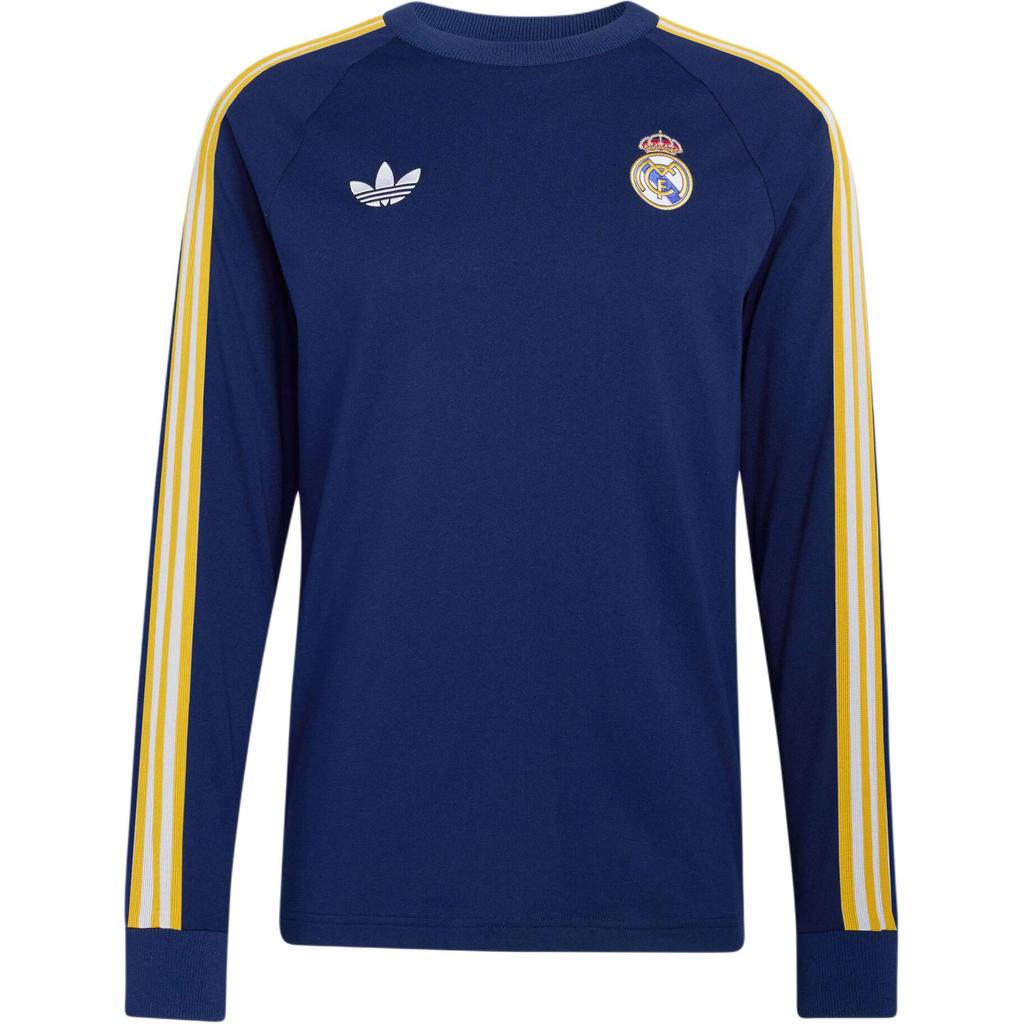 Puma Adidas Puma Adidas Real Madrid Football Sports Casual Retro Long Sleeve T-Shirt Men T-Shirt KE3849