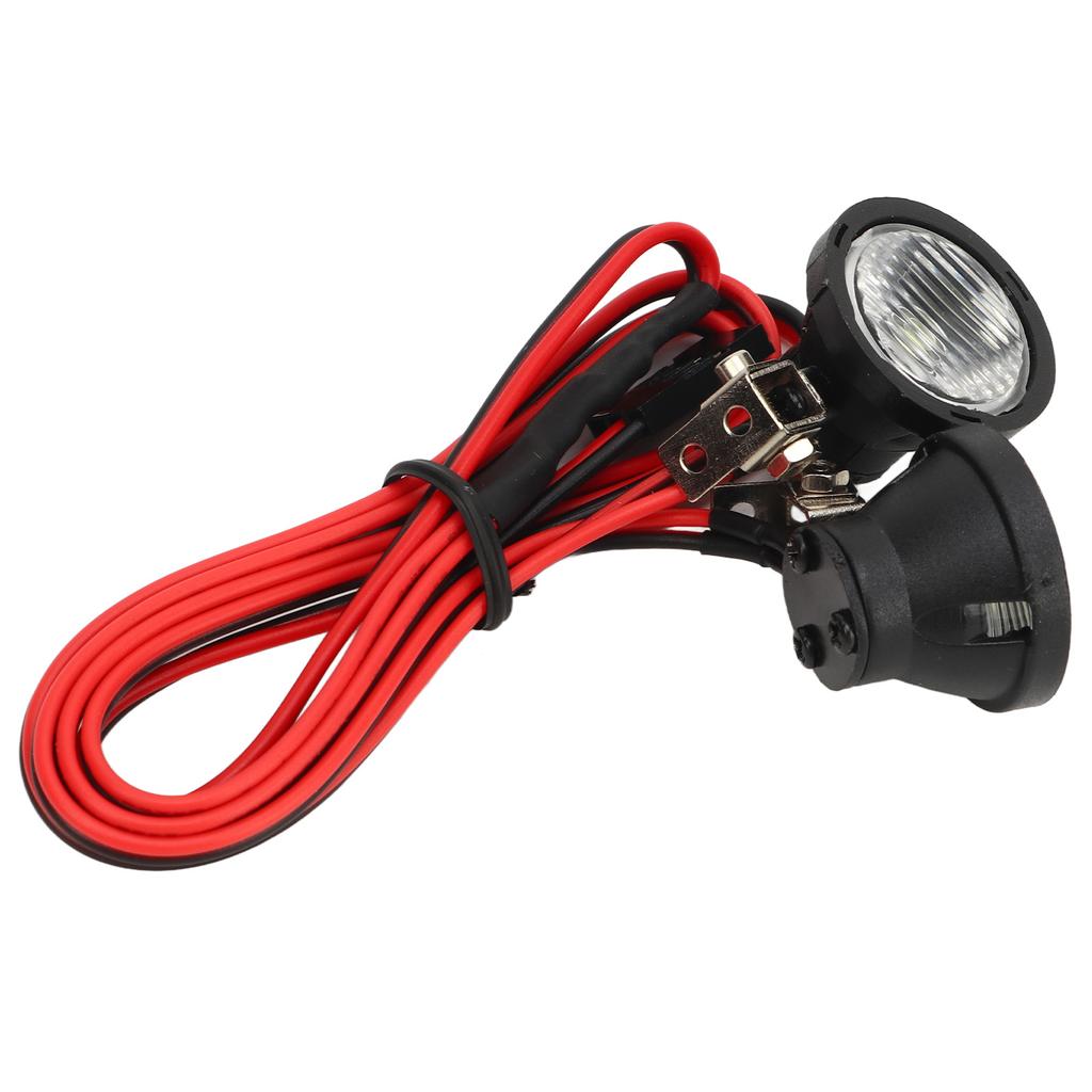 2LED RC Car Universal Headlights RC LED Roof Headlamps for 110 RC Model Crawler Cars