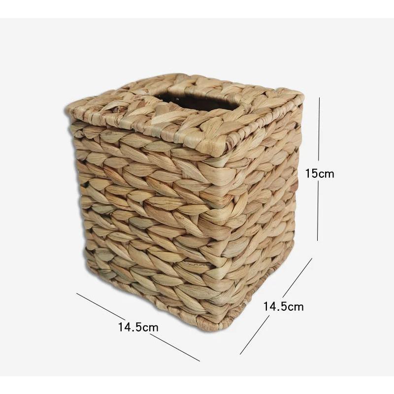 

Водяной гиацинт плетеная коробка для салфеток ротанговая плетеная крышка коробка для гигиенической бумаги бытовая гостиная насосная бумажная коробка для хранения