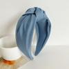 PROLY New Fashion Women Headband Adult Wide Side Solid Color Hairband Center Knot Turban Casual Hair Accessories