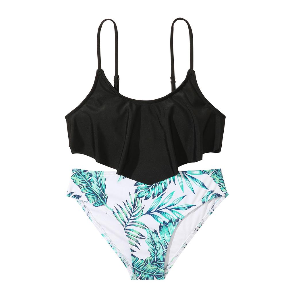 Summer Kids Two-piece Swimsuit Fashion Set For Girls