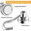 Magnetic Hanger Wall-mounted Extra Strong Cruise Hook Metal Strong Magnetic Hooks for Refrigerator Other Magnetic Surfaces
