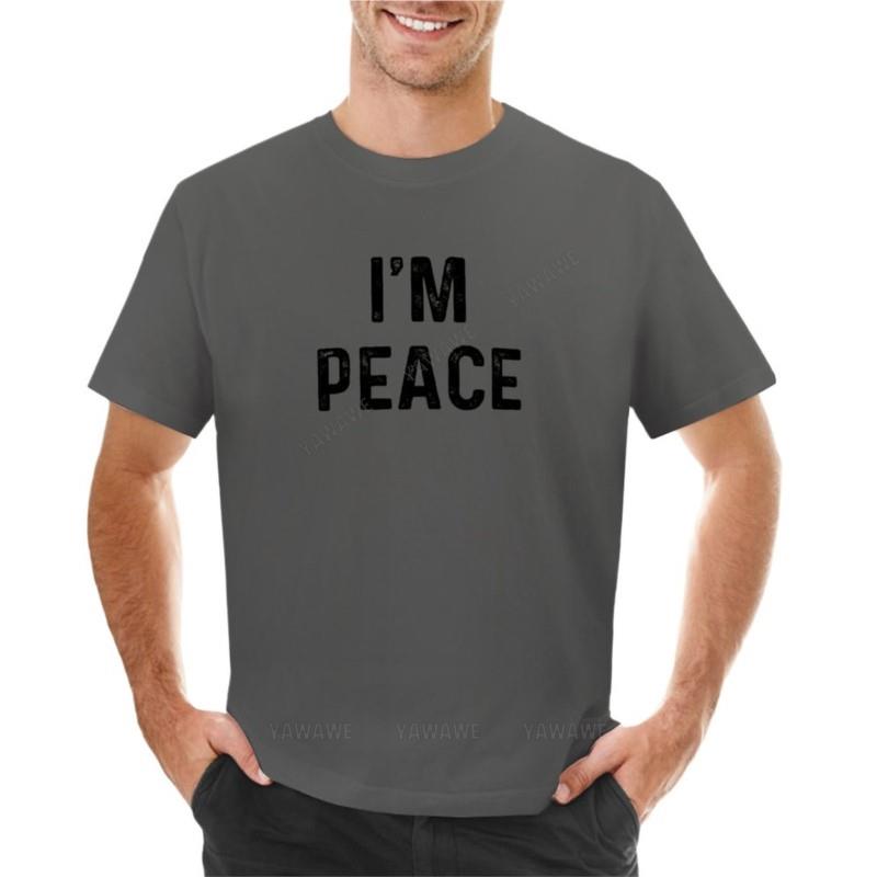 Im peace couple matching with I come in peace TShirt tees Anime tshirt hippie clothes Unisexs t shirt graphic