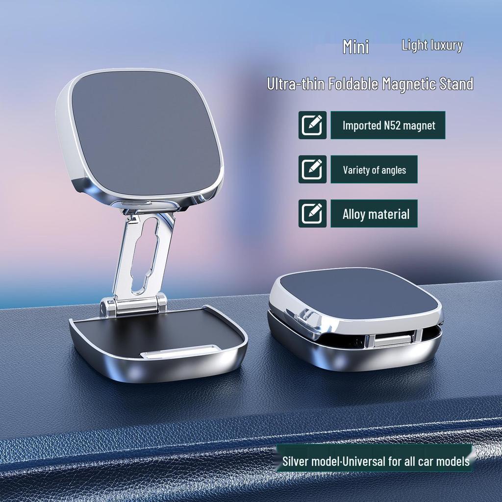 Nano Car Phone Holder: One-Handed Stable Mount with Universal Clip & Vacuum Suction