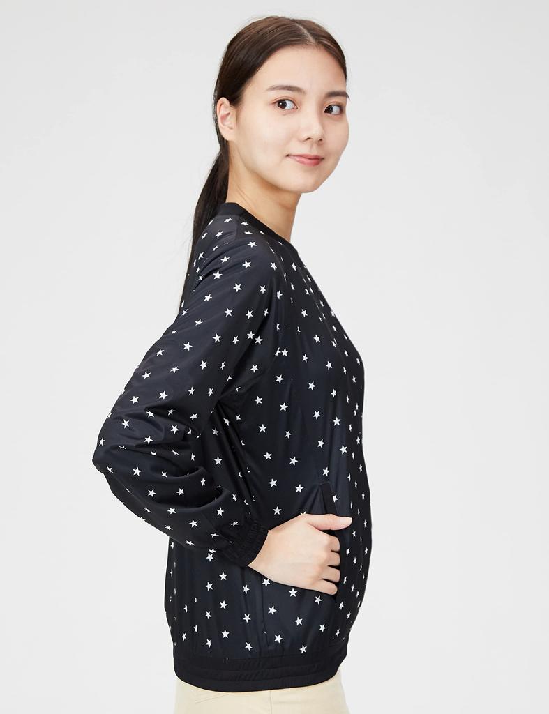 Pullover Blouson High Water Outerwear Golf C22215201 L [Callaway] Women's (Star Stretch Stretch, Repellent, Windproof, Breathable) / / 1010_Black