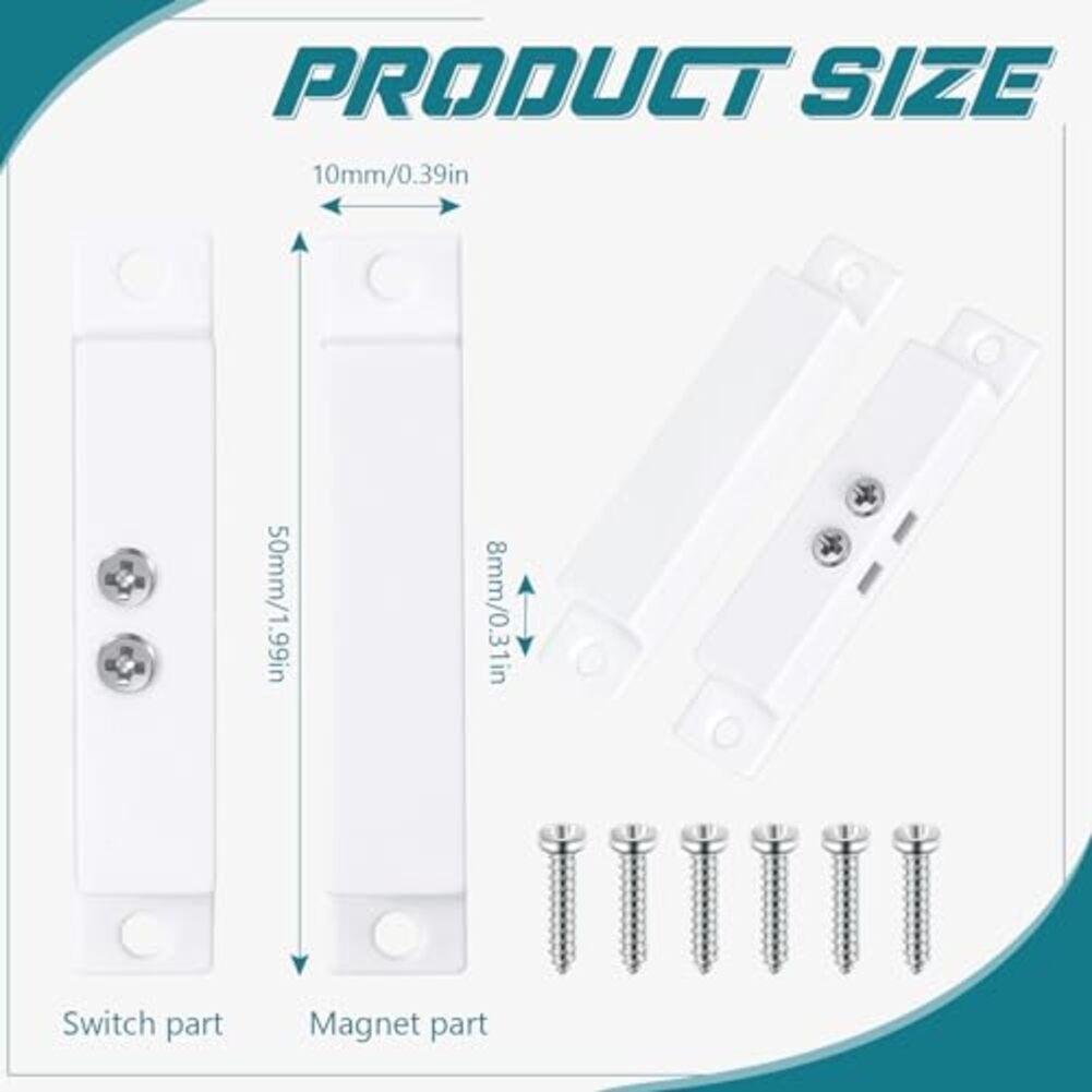 Home Security System Magnetic Door Sensor Home Security Setup Home Security Alarm Contact Sensor Sturdy Plastic Material