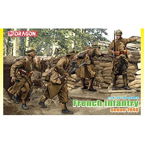 Platz 1/35 Scale World War II French Army Infantry, Sedan 1940 Plastic Model Kit DR6738